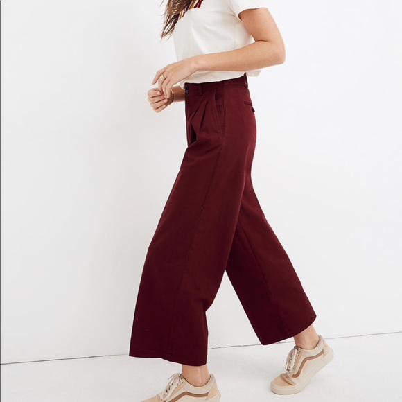 Madewell Pleated Wide-Leg Pants - Picture 2 of 5
